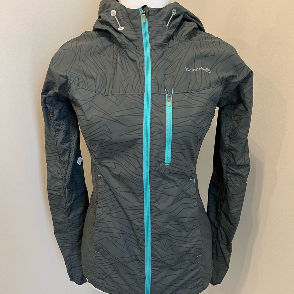 Avalanche Weather Shield Running Shell Grey and Teal Size XSmall Women’s Jacket